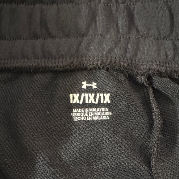 NWT Under Armour Rival Terry Crop Capri Joggers 33” length. Wide leg Loose Fit - Picture 6 of 9